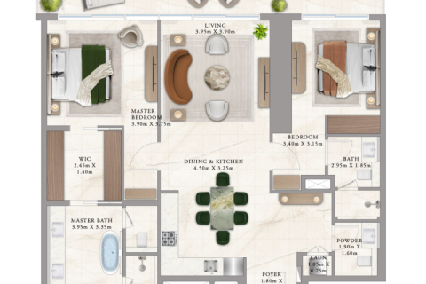 Apartment til salg i Dubai Harbour, Dubai, UAE 1 soveværelse, 77 kvm № 689770 - foto 5