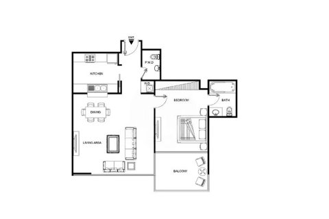 Apartment til salg i Dubai Marina, Dubai, UAE 1 soveværelse, 81.57 kvm № 748346 - foto 13