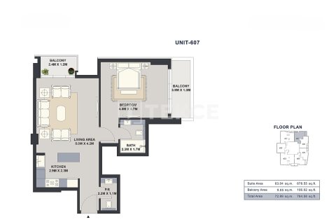 Dzīvoklis Jumeirah Village Circle, Dubaijā, AAE 2 istabas, 106 m2 Nr. 701734 - attēls 25