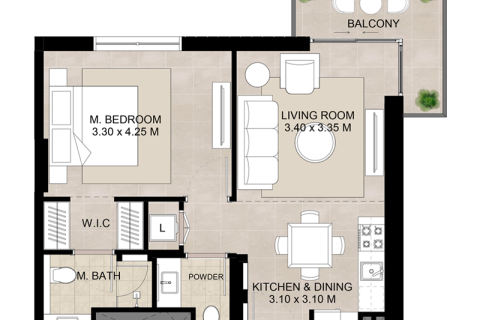 Apartamento para venda em Town Square, Dubai, EAU 1 quarto № 689951 - foto 4