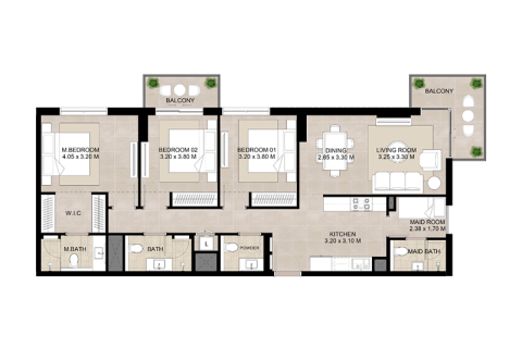 Apartamento para venda em Town Square, Dubai, EAU 1 quarto № 689951 - foto 6