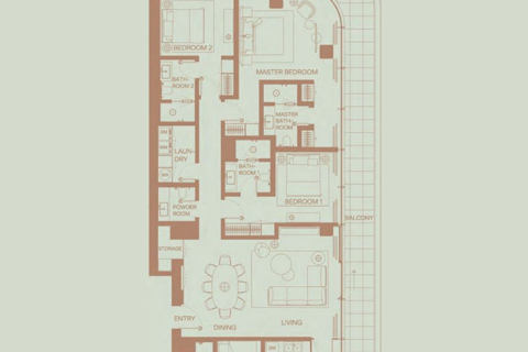 Leilighet til salgs i Dubai, Emiratene 1 rom, 40 kvm Nr. 689958 - Foto 8