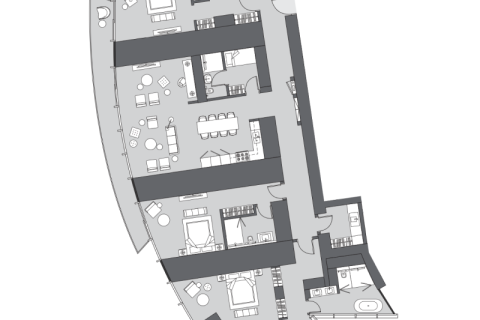 Apartament de vânzare în Dubai Marina, Dubai, EAU 2 dormitoare, 187 mp.  №689957 - poză 10
