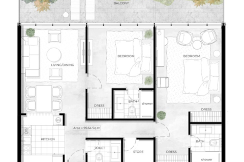 Apartment in Al Furjan, Dubai, UAE 1 bedroom, 172 sq.m. № 690119 - photo 7