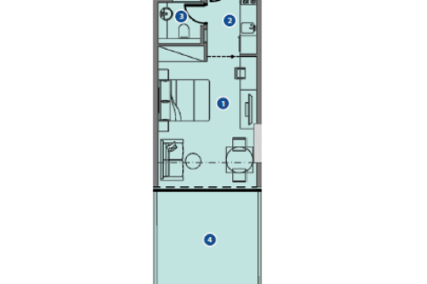 Apartmen di Mohammed Bin Rashid City, Dubai, UAE 1 bilik № 690090 - foto 3