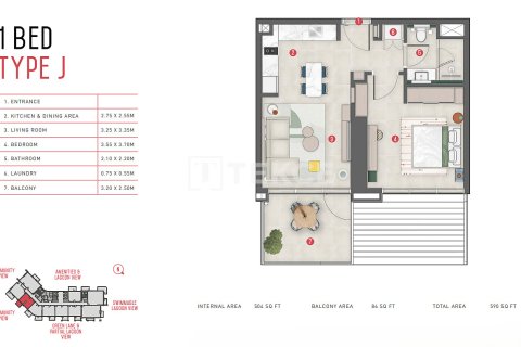 Купить квартиру в Meydan, Дубай, ОАЭ 3 комнаты, 88м2, № 707703 - фото 23