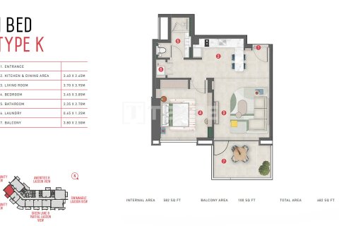 Купить квартиру в Meydan, Дубай, ОАЭ 3 комнаты, 88м2, № 707703 - фото 24