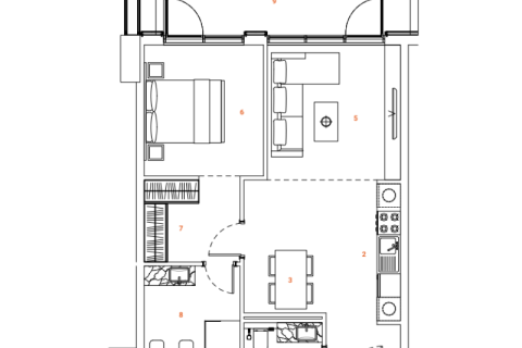 Apartment til salg i Jumeirah Village Circle, Dubai, UAE 1 værelse, 48 kvm № 690013 - foto 9