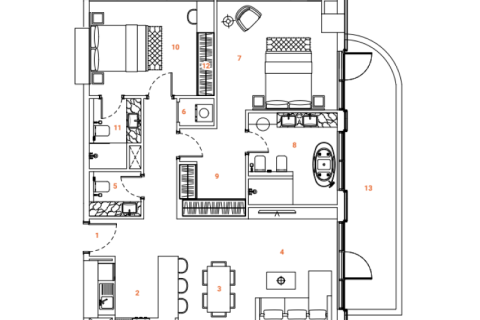 Apartment til salg i Jumeirah Village Circle, Dubai, UAE 1 værelse, 48 kvm № 690013 - foto 12