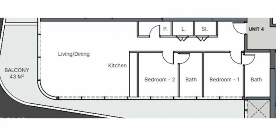 Byt v DG1 LIVING v Business Bay, Dubai, SAE 2 ložnice, 103.95 m² Č.: 263667