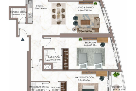 Lakás itt: Ajman, EAE, 1 hálószoba, 101 m², azonosító: 690125 - fénykép 4