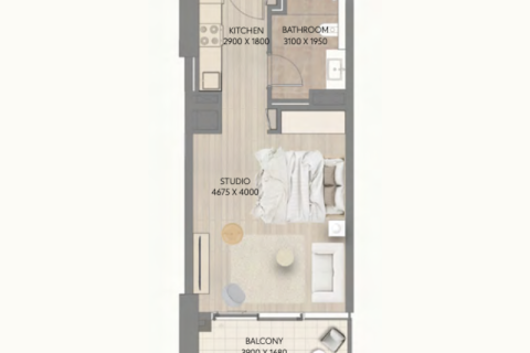 Appartement te koop in Ras Al Khaimah, VAE 1 kamer, 36 vr.m., nr 690129 - foto 5