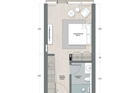 Apartment in Ras Al Khaimah, UAE 1 room № 690124 - photo 7