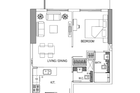Apartament na sprzedaż w Jumeirah Village Circle, Dubai, ZEA 1 pokój, 103 mkw., nr 732471 - zdjęcie 7