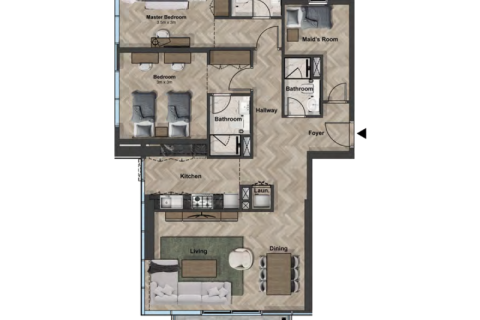 Apartament na sprzedaż w Dubai Sports City, Dubai, ZEA 1 pokój, 38 mkw., nr 732470 - zdjęcie 7