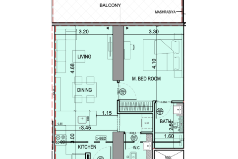 آپارتمان برای فروش در  Jumeirah Village Circle، Dubai، امارات متحده عربی  1 خوابه ، 58 متر مربع ، شماره 732473 - تصویر 5