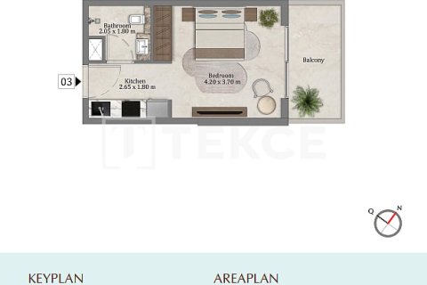 Apartment til salg i Dubai, UAE 2 soveværelser, 74 kvm № 738917 - foto 21