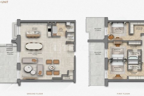 Apartmen di Yas Island, Abu Dhabi, UAE 3 bilik tidur, 269 meter persegi № 758126 - foto 20