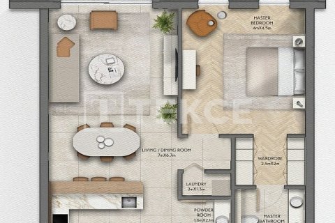 Apartmen di Yas Island, Abu Dhabi, UAE 3 bilik tidur, 269 meter persegi № 758126 - foto 16