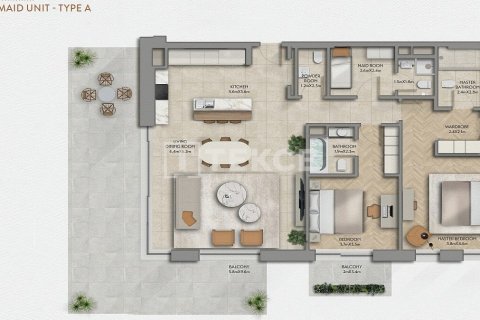 Apartmen di Yas Island, Abu Dhabi, UAE 3 bilik tidur, 269 meter persegi № 758126 - foto 18