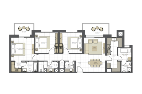 Apartment til salg i Maryam Island, Sharjah, UAE 1 soveværelse, 69 kvm № 690251 - foto 8