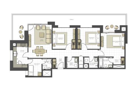 Lägenhet till försäljning i Maryam Island, Sharjah, UAE 1 sovrum, 69 kvm Nr. 690250 - fotografi 6