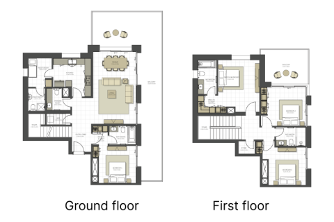 Lägenhet till försäljning i Maryam Island, Sharjah, UAE 1 sovrum, 69 kvm Nr. 690250 - fotografi 8
