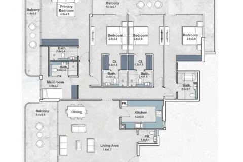 Al Jaddaf, Dubai, BAE’de satılık daire 4 yatak odası, 268 m&sup2; No 640180 - fotoğraf 9