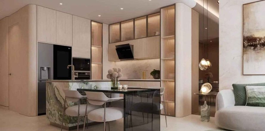 Byt v Flow Residences v Dubai, SAE 2 ložnice, 124.73 m² Č.: 709613