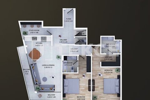 Byt v Majan, Dubai, SAE 1 ložnice, 73 m² Č.: 769176 - fotografie 19