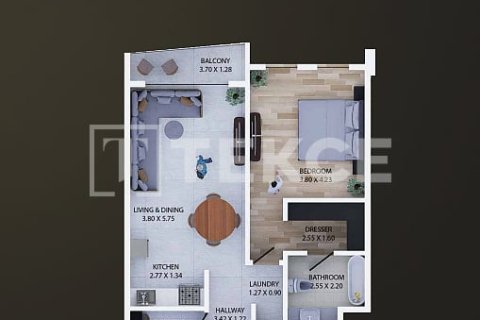 Byt v Majan, Dubai, SAE 1 ložnice, 73 m² Č.: 769176 - fotografie 17