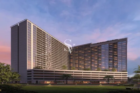 Квартира в LUMA PARK VIEWS в Джумейра Вилладж Серкл, Дубай, ОАЭ 3 спальни, 122м2 № 658184
