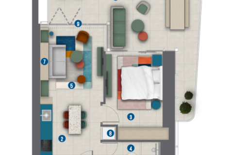 Apartman u Business Bay, Dubai, UAE 1 soba, 32 m2 Br. 732747 - fotografija 9