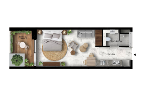 Apartment sa Jumeirah Village Circle, Dubai, UAE 1 silid, 39 sq.m. № 732746 - larawan 2
