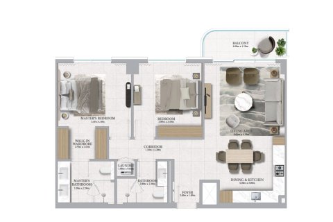 Dzīvoklis Mina Rashid, Dubaijā, AAE 2 istabas, 108.1 m2 Nr. 714346 - attēls 13