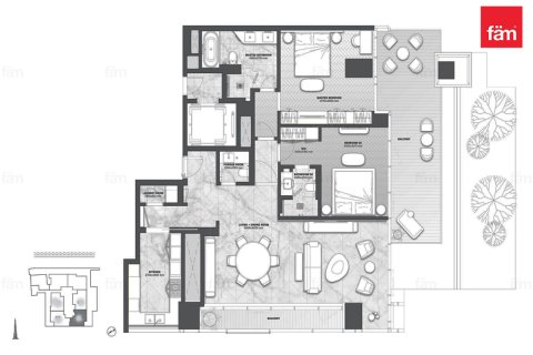 Διαμέρισμα σε Business Bay, Dubai, ΗΑΕ 2 υπνοδωμάτια, 173.9 τ.μ. Αρ. 708241 - φωτογραφία 10