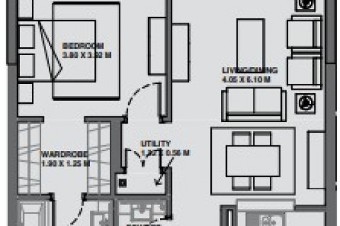 Apartmen di SOBHA HARTLAND di Meydan, Dubai, UAE 1 bilik tidur, 177 meter persegi № 211124 - foto 11