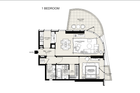 آپارتمان برای فروش در  Downtown Dubai (Downtown Burj Dubai)، Dubai، امارات متحده عربی  1 خوابه ، 97 متر مربع ، شماره 501439 - تصویر 17