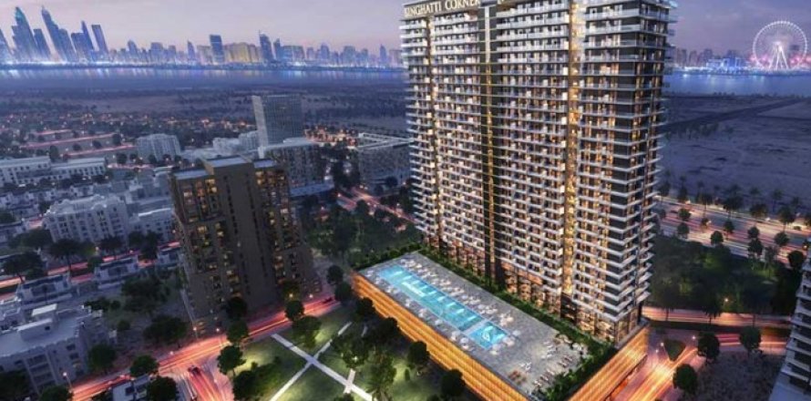 Apartemen di BINGHATTI CORNER di Jumeirah Village Circle, Dubai, UEA 1 kamar tidur, 63.63 m2 nomor 590422