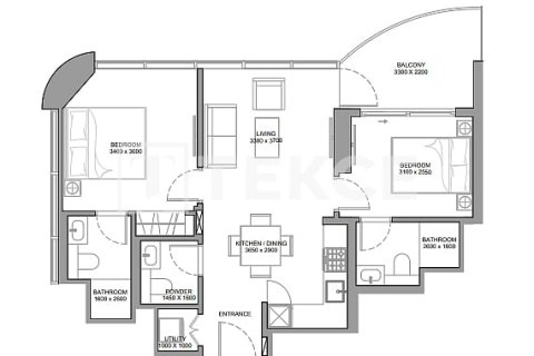 Huoneisto Umm Al Quwain, Arabiemiraatit 2 makuuhuonetta, 66 m2 № 596489 - kuva 18