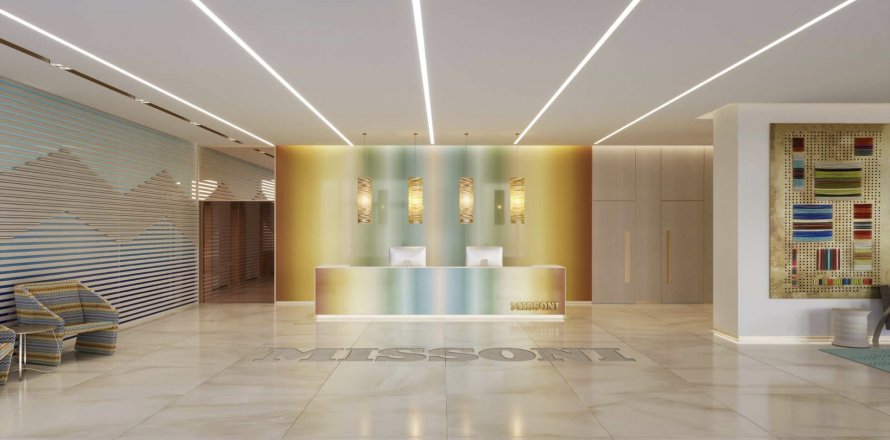 Apartmán v URBAN OASIS BY MISSONI v Business Bay, Dubai, SAE 1 spálňa, 974 m2 č. 130685