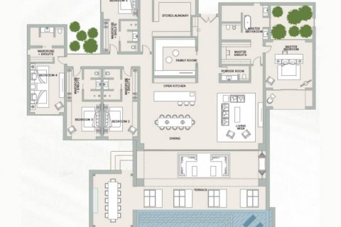 Villa asukohaga Ras Al Khaimah, AÜE: 5 magamistoaga, 651.62 m² Nr 441720