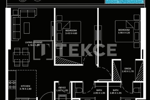Apartman u Business Bay, Dubai, UAE 3 spavaćih soba, 138 m2 Br. 577122 - fotografija 20