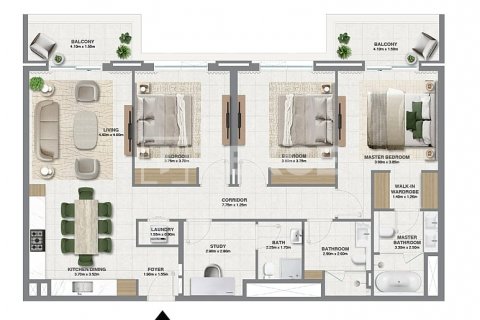 Wohnung zum Verkauf in Dubai, VAE 3 Schlafzimmer, 156 m2 Nr. 585975 - Foto 10
