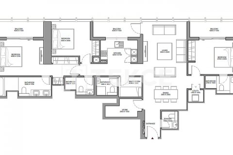 Apartmen di Dubai, UAE 2 bilik tidur, 110 meter persegi № 571001 - foto 7