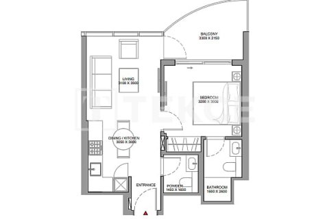 Lägenhet till försäljning i Umm Al Quwain, UAE 1 sovrum, 51 kvm Nr. 596488 - fotografi 17