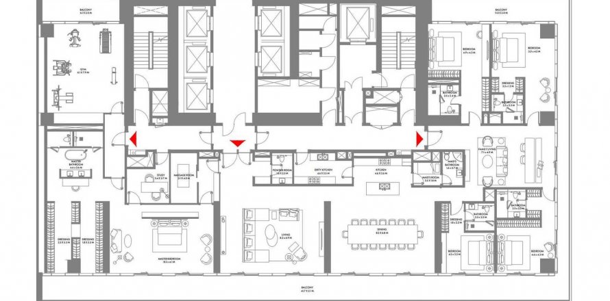 Ático en Dubai Marina, Dubai, EAU 5 dormitorios, 687.02 m² № 509914