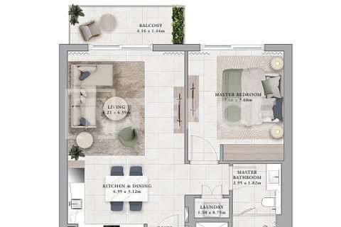 Apartmán v Dubai Hills Estate, SAE 3 spálne, 163 m2 č. 550418 - Fotografia 8