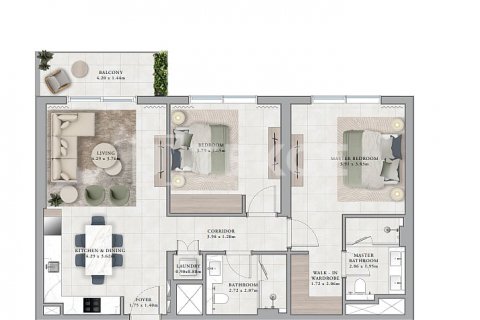Apartmán v Dubai Hills Estate, SAE 3 spálne, 163 m2 č. 550418 - Fotografia 9