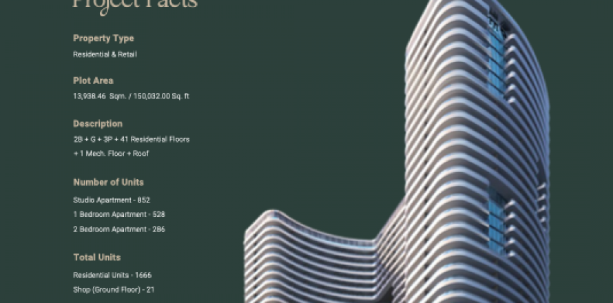 Apartamento em Arjan, Dubai, EAU 2 quartos, 160 m2 № 538143